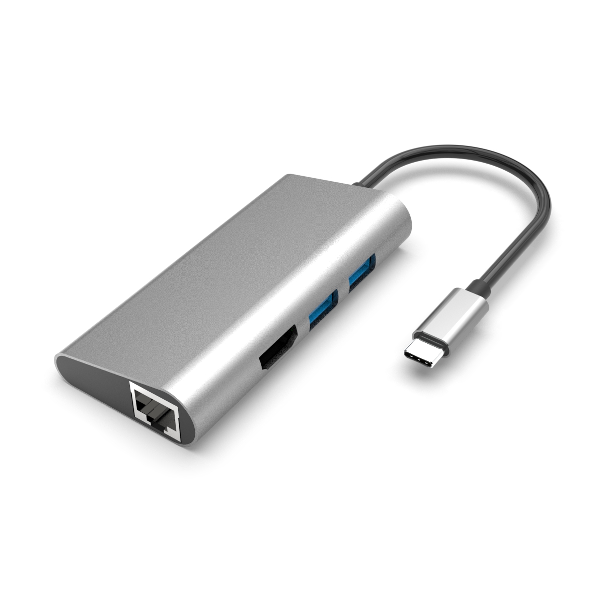  Type C 转 USB3.1 A*2+HDMI+RJ45+CF